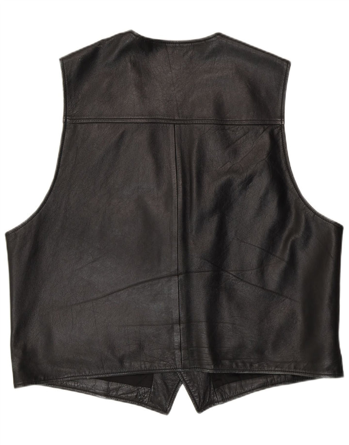 Colete masculino de couro C&A XL couro preto