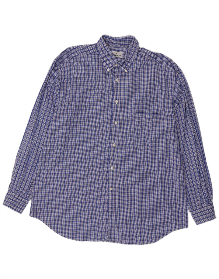 Camisa masculina Cerruti 1881 XL xadrez azul
