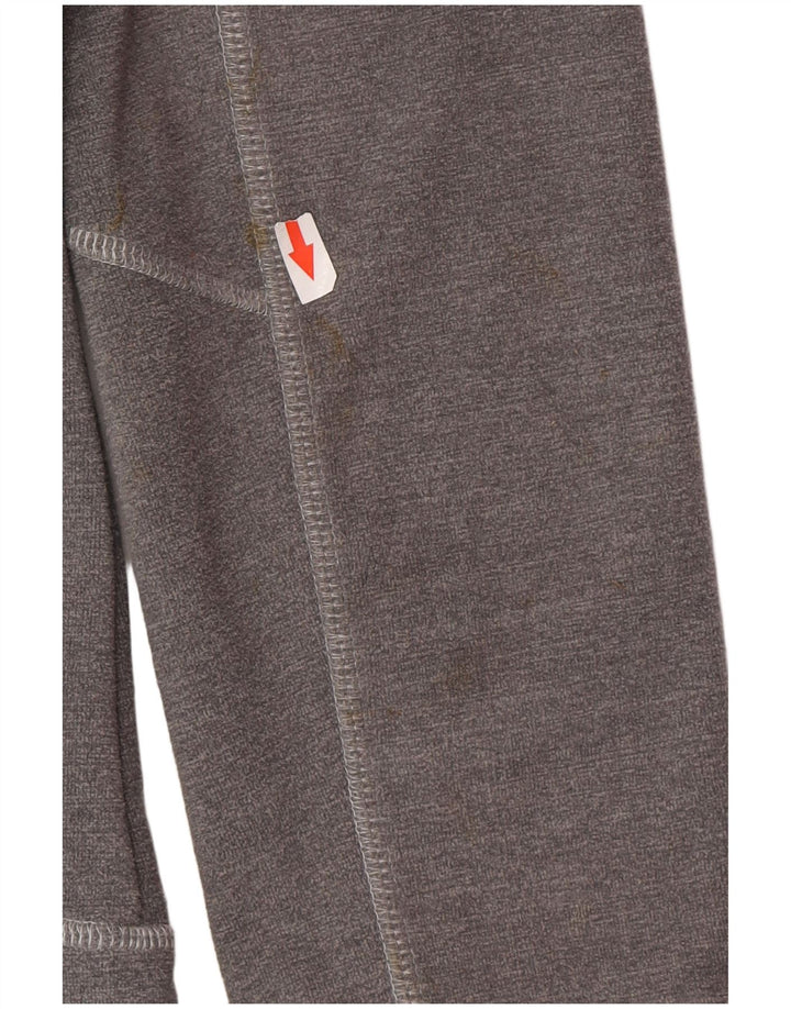 Jack Wolfskin Suéter feminino com capuz e zíper Reino Unido 14/16 grande poliéster cinza