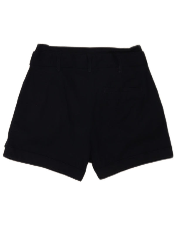 Shorts feminino Oasis Pegged casual UK 8 pequeno W26 algodão azul marinho