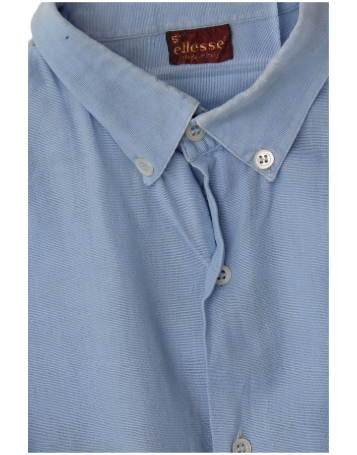 Camisa masculina de manga curta ELLESSE azul médio