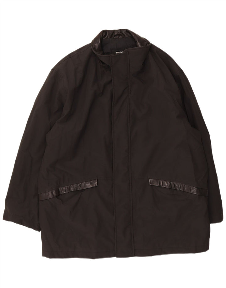 Sobretudo masculino Hugo Boss EU 52 XL policloreto preto