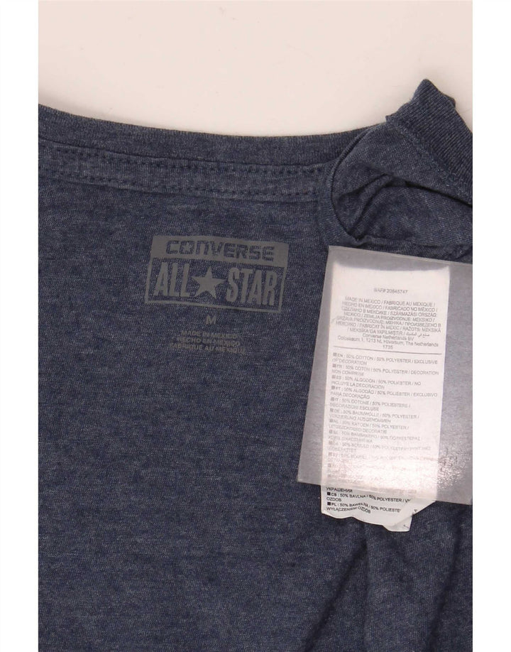 Converse Mens Chuck Taylor Camiseta Top Médio Algodão Azul