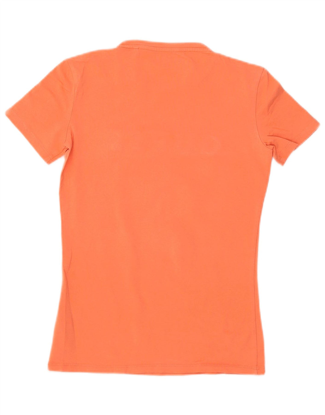 Camiseta feminina gráfica GUESS UK 6 XS algodão laranja