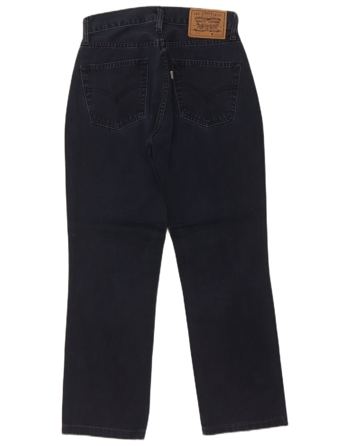 Calça jeans feminina Levi's 595 Straight W28 L27 azul marinho algodão