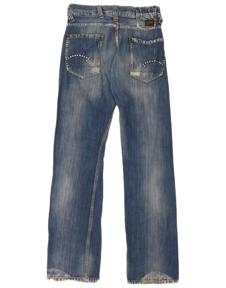 G-Star feminino bootcut jeans W28 L34 algodão azul