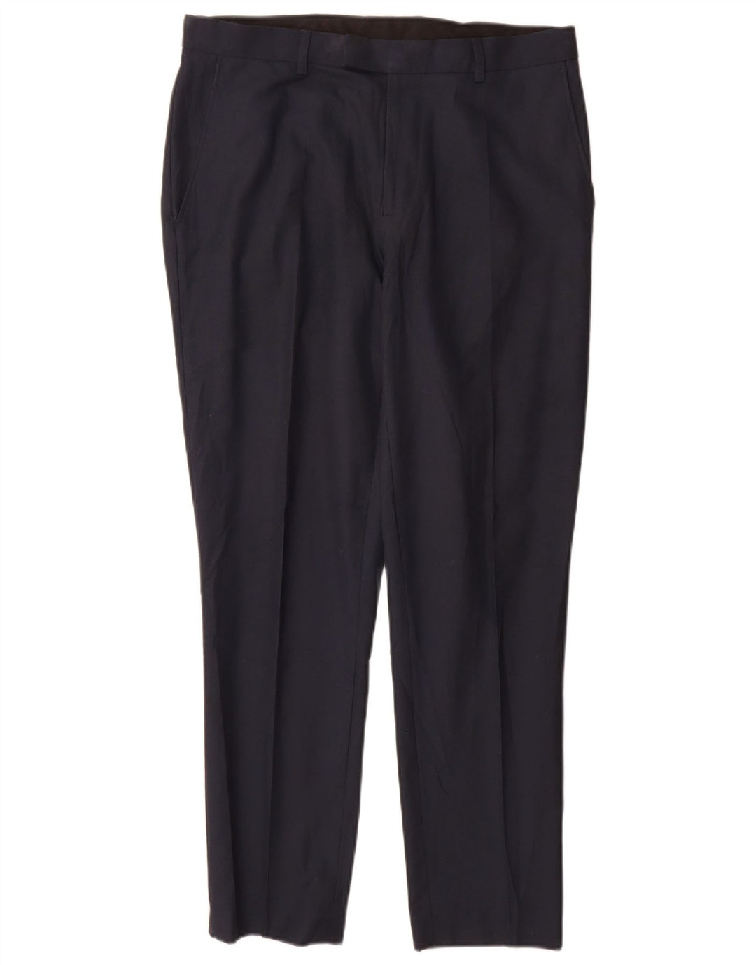 Calça masculina Marks & Spencer Slim Suit W32 L29 azul marinho poliéster