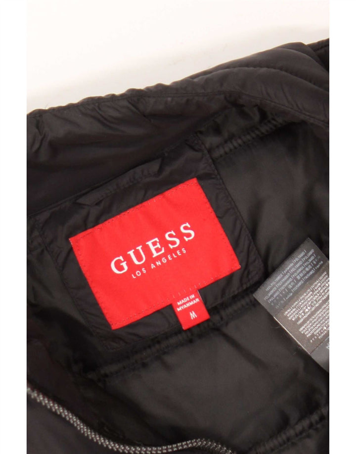 Jaqueta acolchoada feminina Guess UK 14 poliamida preta média