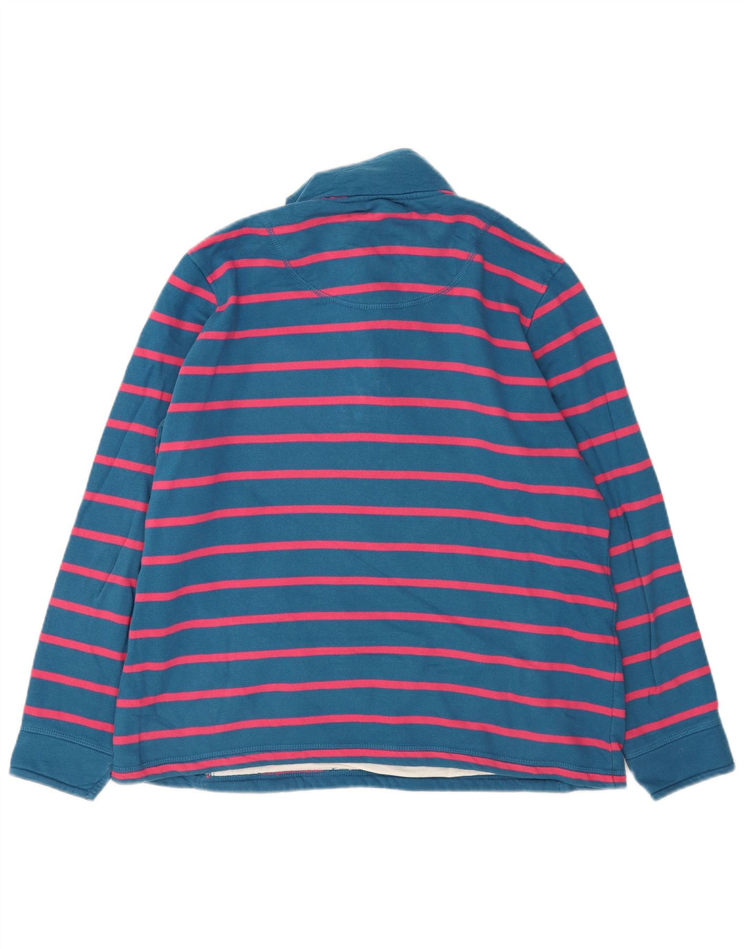 Crew Clothing feminino oversized moletom jumper Reino Unido 14 grande listrado azul