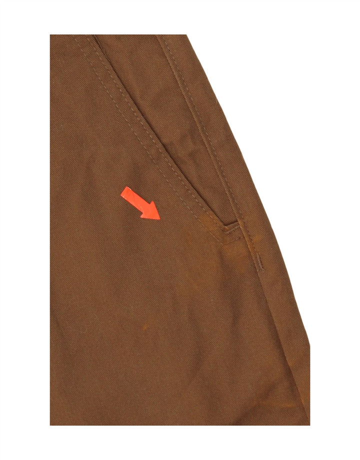Calça chino reta feminina Volcom W32 L31 algodão marrom