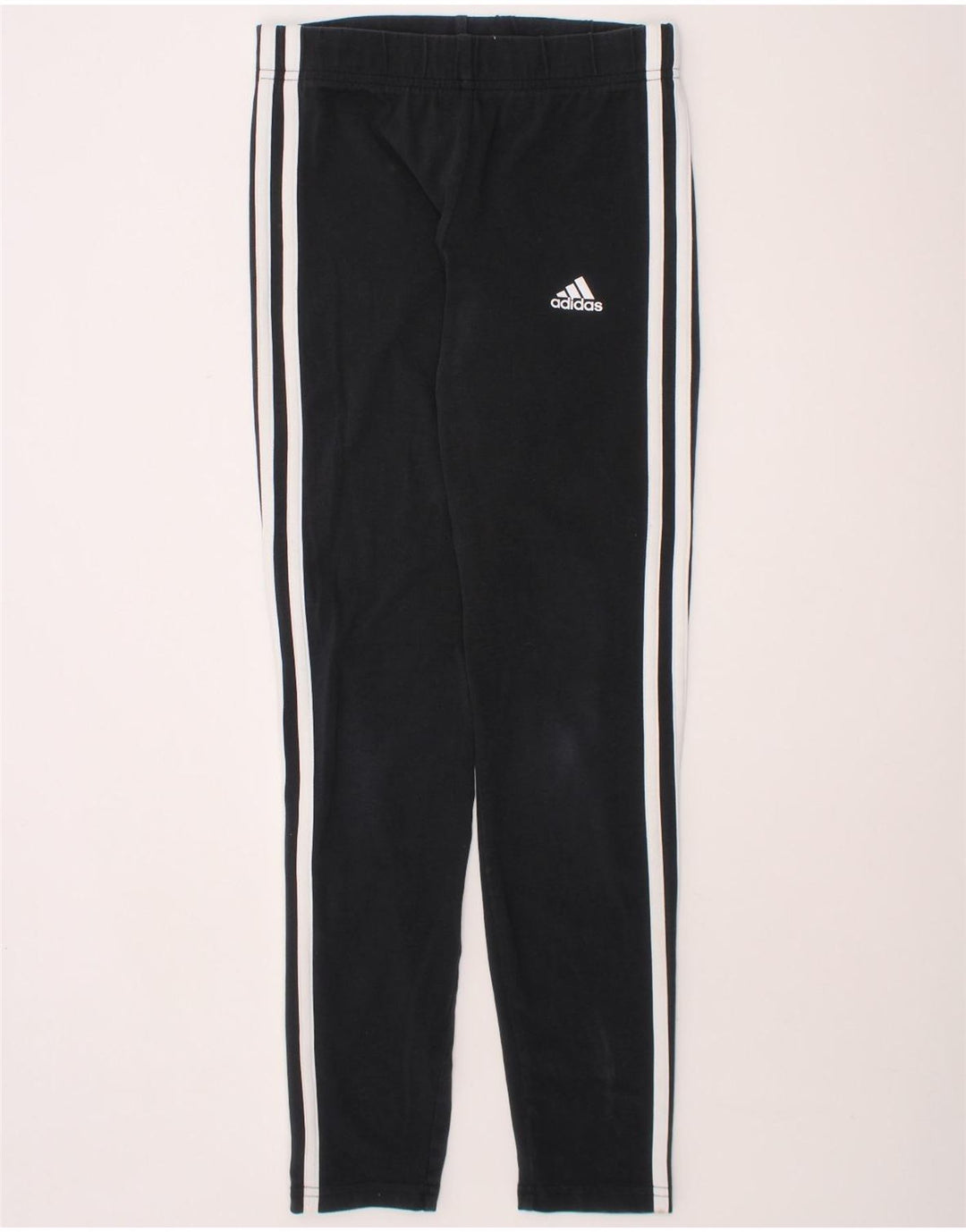 ADIDAS Girls Leggings 11-12 Years  Black Cotton Vintage Adidas and Second-Hand Adidas from Messina Hembry 