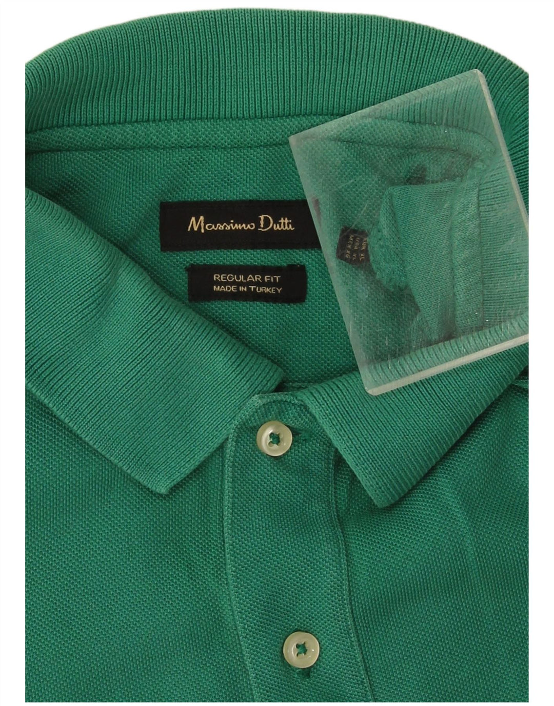 Camisa polo masculina Massimo Dutti Regular Fit XL verde