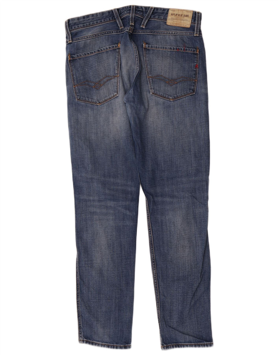 Replay Jeans Slim Masculino W32 L32 Azul Algodão