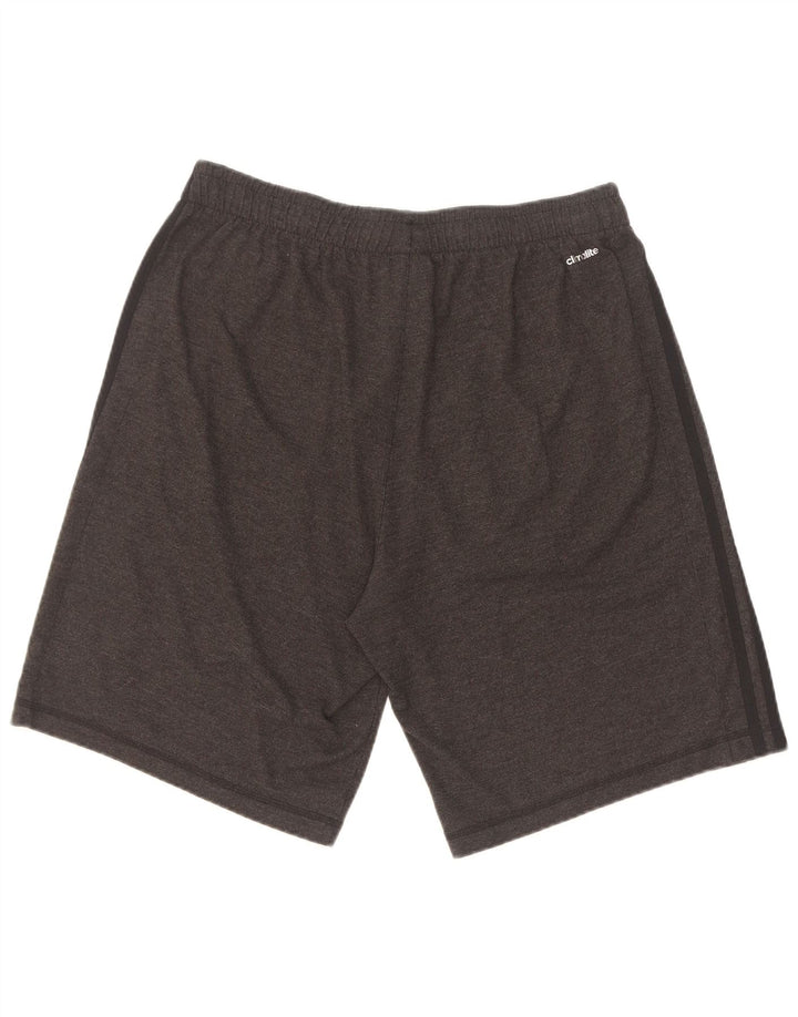 Adidas Mens Climalite Sport Shorts Grande Algodão Cinza