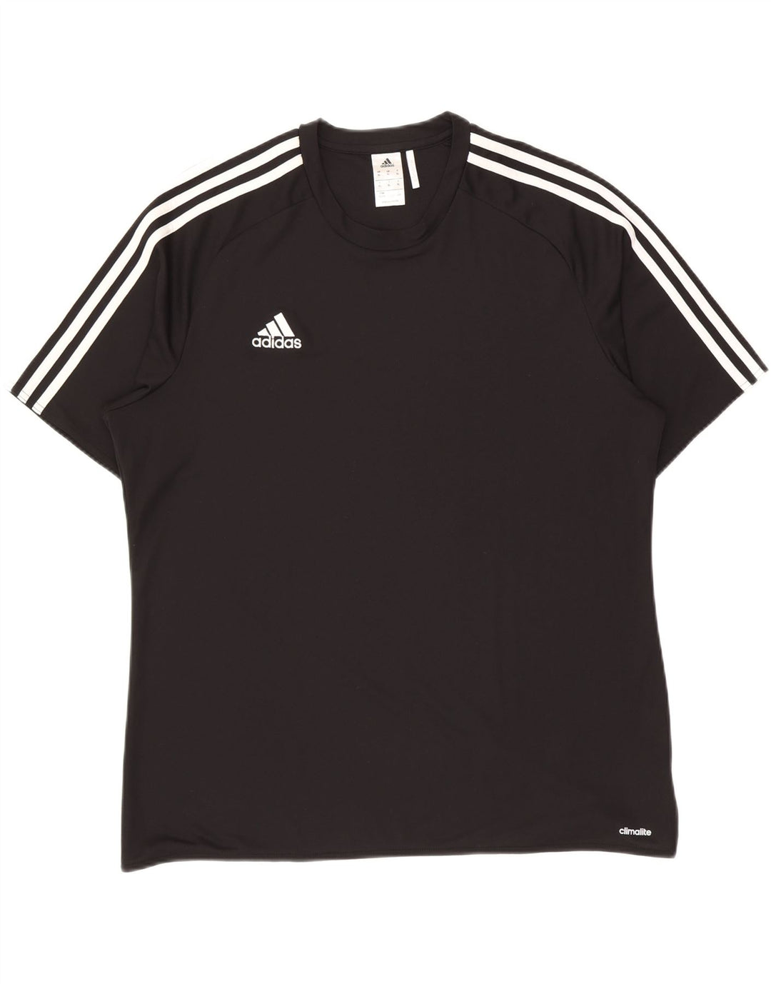 Adidas Mens Climalite Camiseta Top XL Preto Poliéster