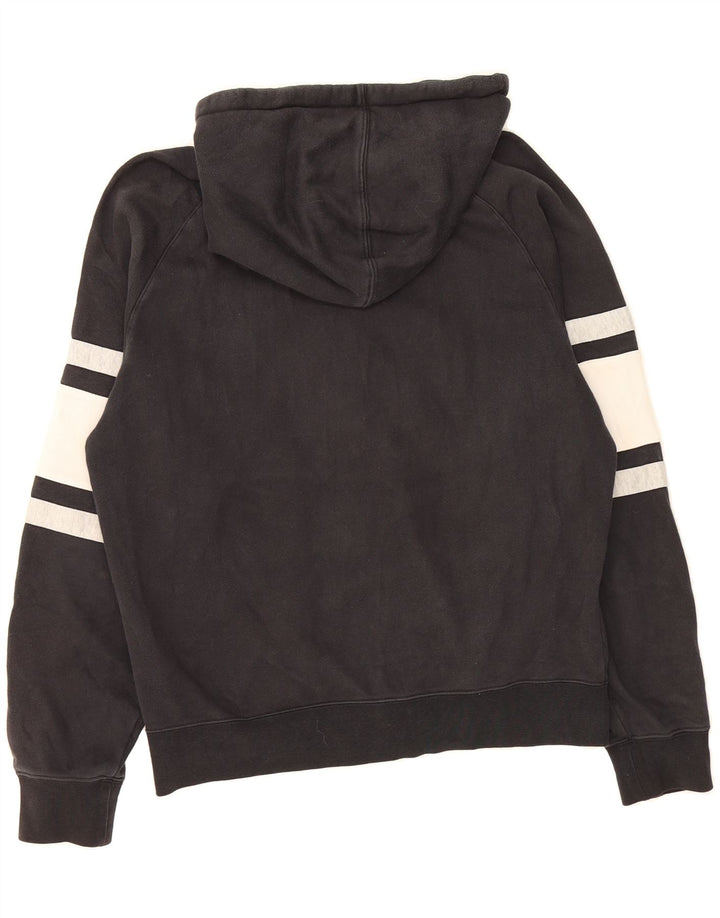 NIKE Mens Zip Hoodie Sweater Small Black Colourblock Cotton Vintage Nike and Second-Hand Nike from Messina Hembry 