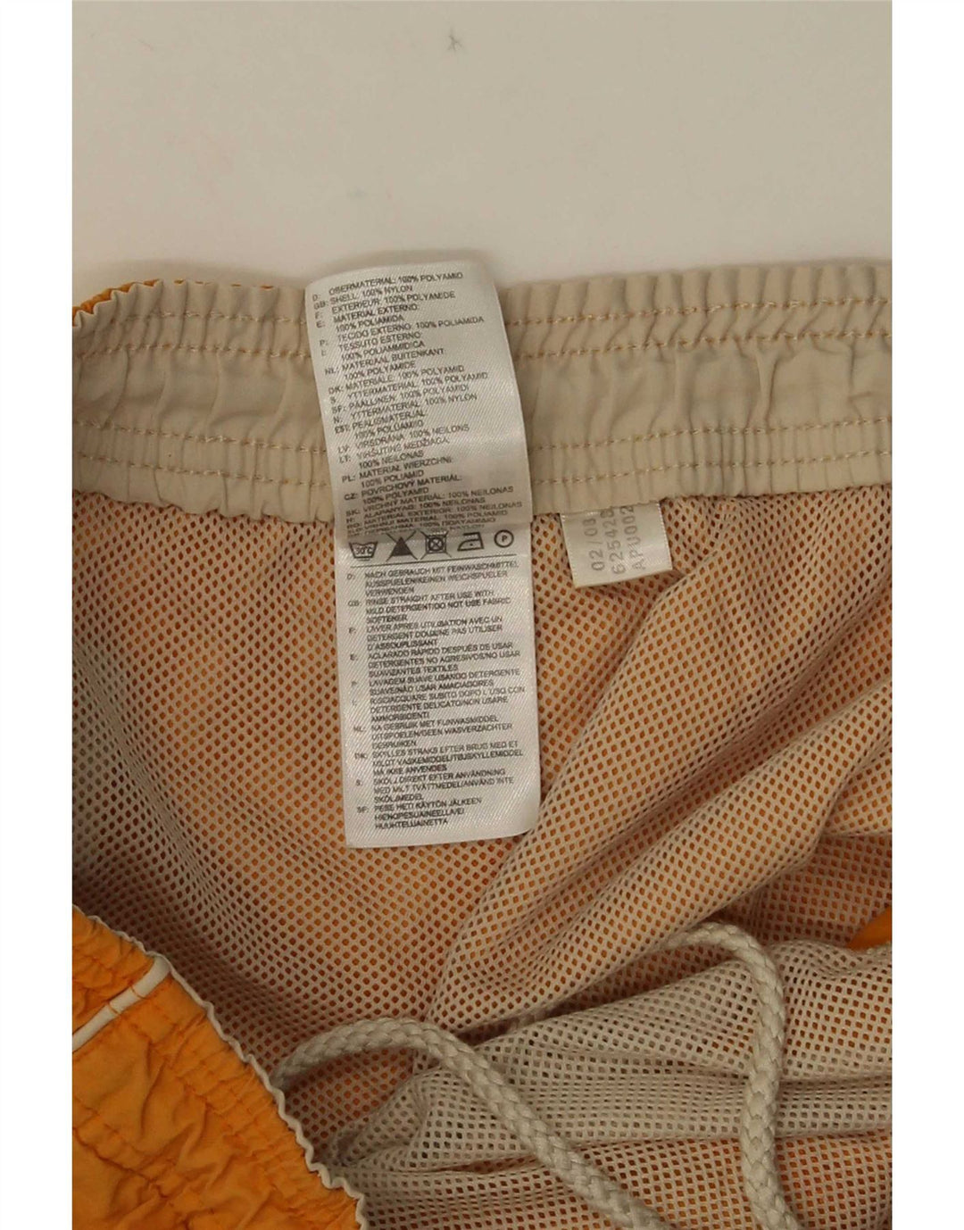 Shorts de natação masculino Adidas médio laranja poliamida