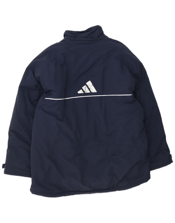 Jaqueta Adidas Masculina Graphic Padded UK 42 XL Azul Marinho Poliéster