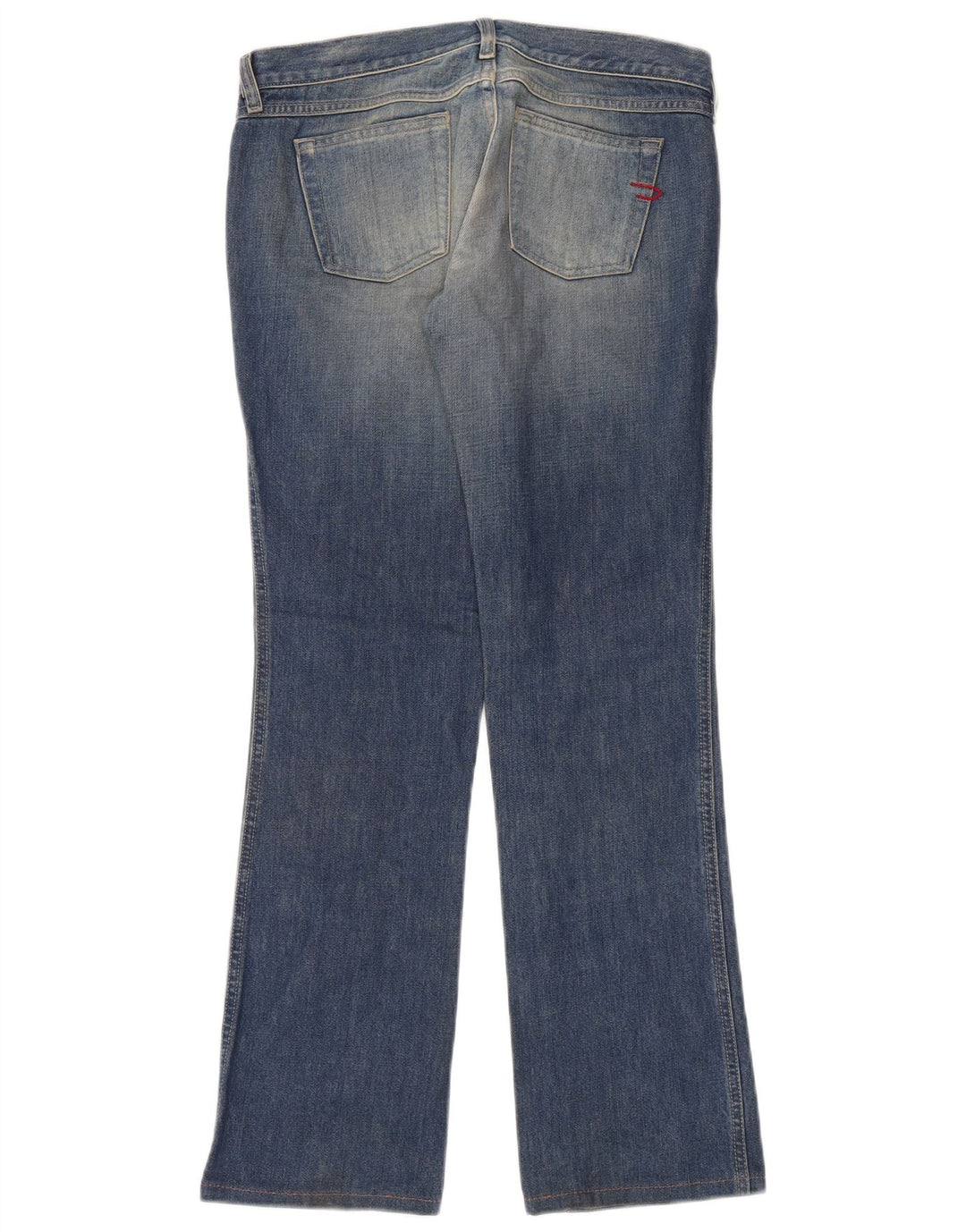 Diesel feminino bootcut jeans W32 L32 azul algodão