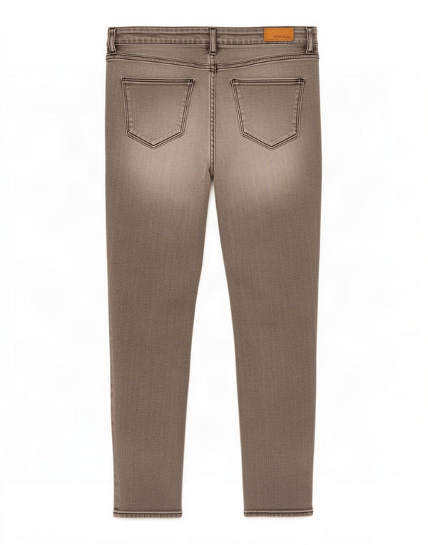 Calça jeans skinny feminina Fat Face UK 16 grande W32 L29 cinza