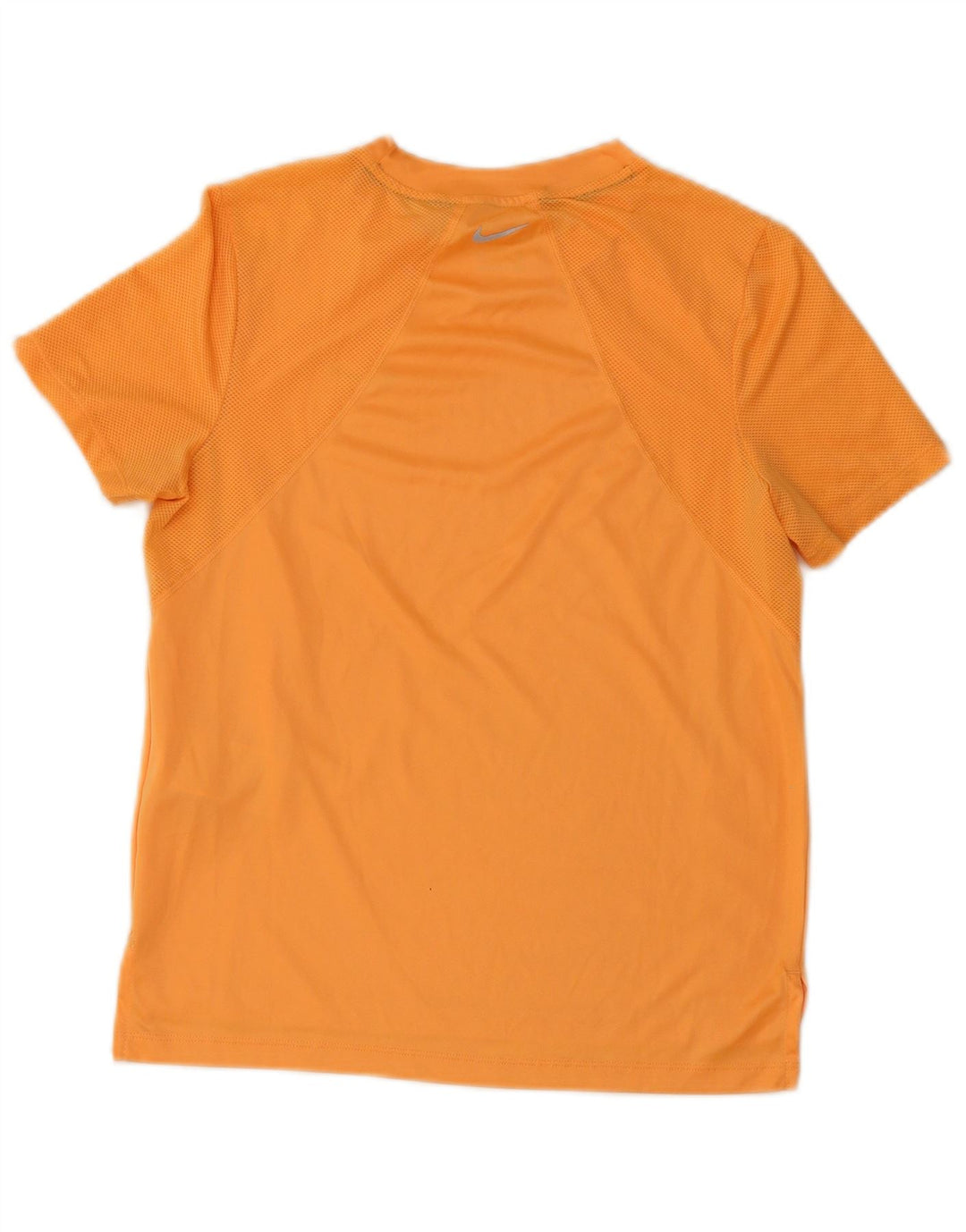 Camiseta feminina Nike Dri Fit Top UK 10 pequena laranja poliéster
