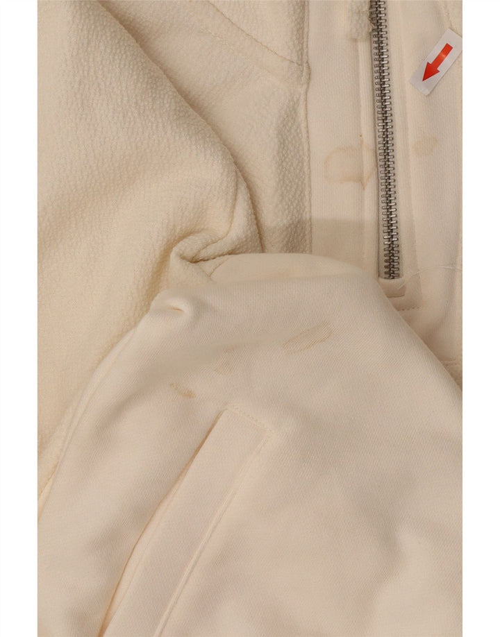 Moletom masculino Zara com zíper e gola em poliéster pequeno branco