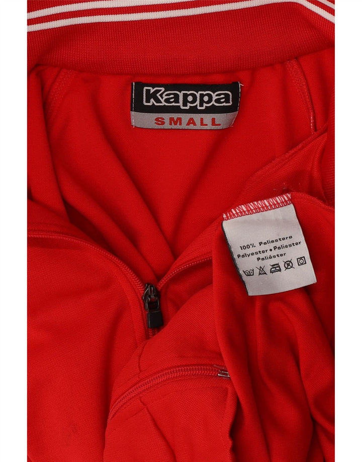 Kappa Mens Treino Top Jaqueta Pequena Poliéster Vermelho