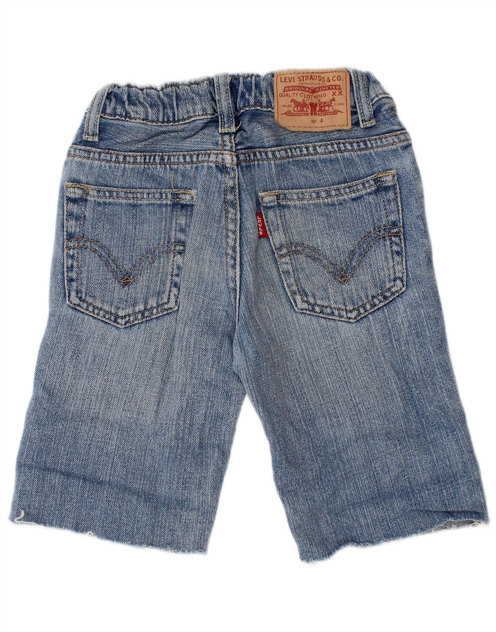 Shorts jeans Levi's Boys 3-4 anos W22 azul algodão
