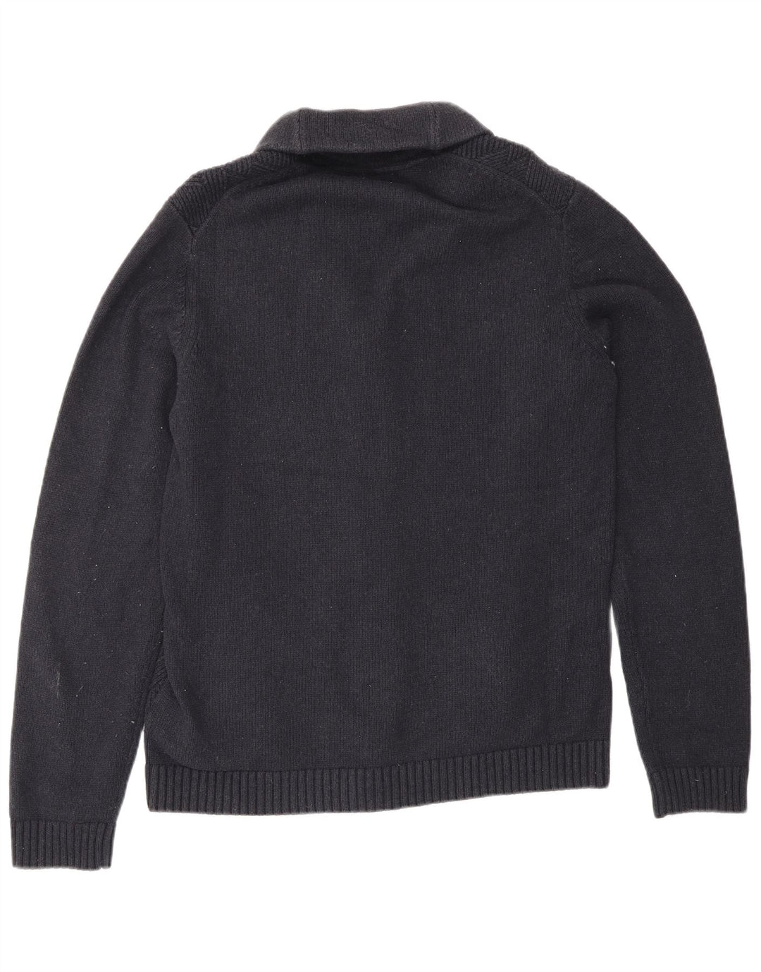 Suéter cardigã masculino Ted Baker tamanho 4 grande algodão azul marinho