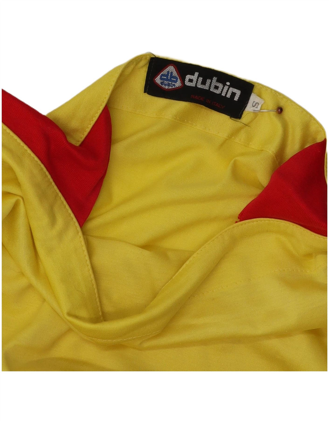 DUBIN Womens T-Shirt Top UK 10 Small Yellow Striped
