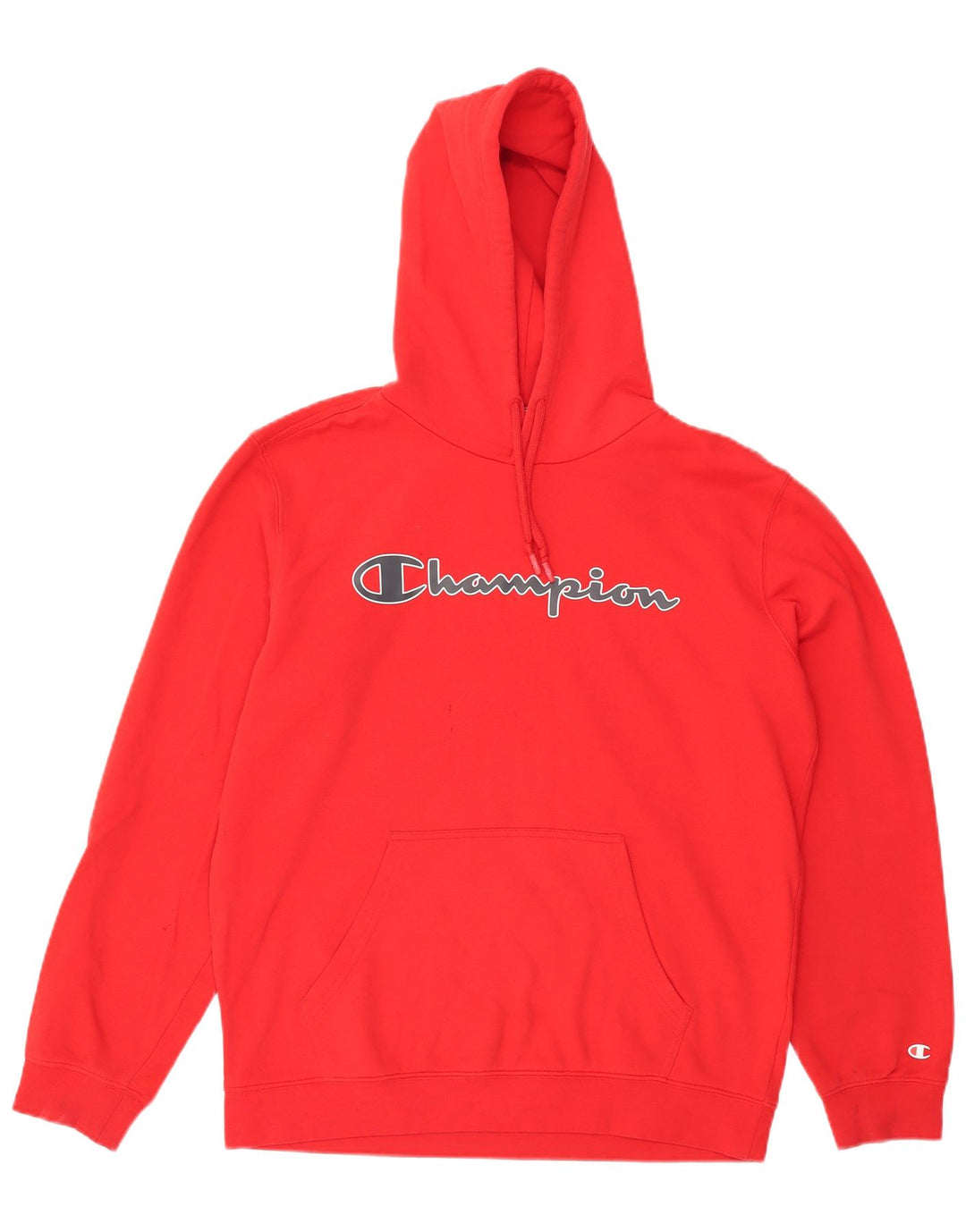 Jumper com capuz gráfico masculino Champion grande vermelho