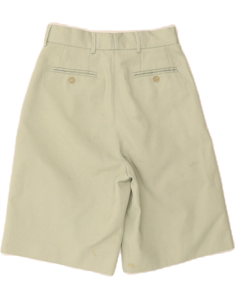 ACNE STUDIOS Womens High Waist Shorts EU 32 2XS W26 Green Classic Vintage Acne Studios and Second-Hand Acne Studios from Messina Hembry 
