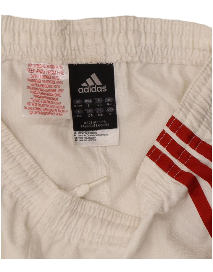 Shorts esportivos Adidas Boys Climacool 9-10 anos branco poliéster