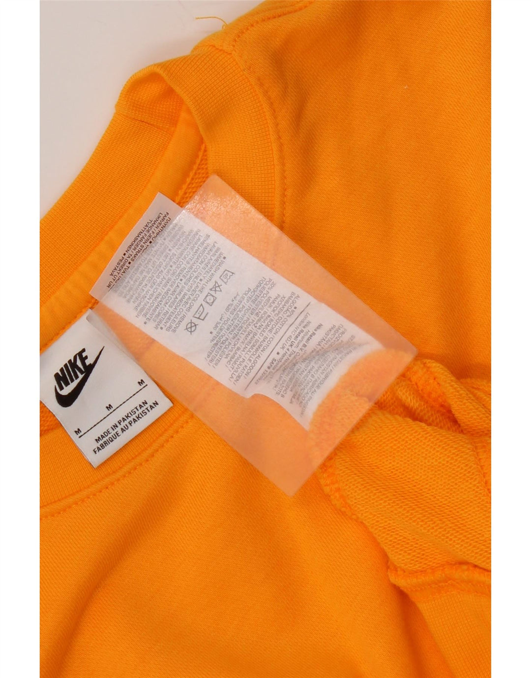 Nike Mens Moletom Jumper Médio Algodão Laranja