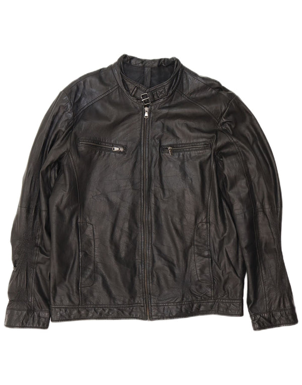 Jaqueta de couro masculina Conbipel IT 54 XL couro preto