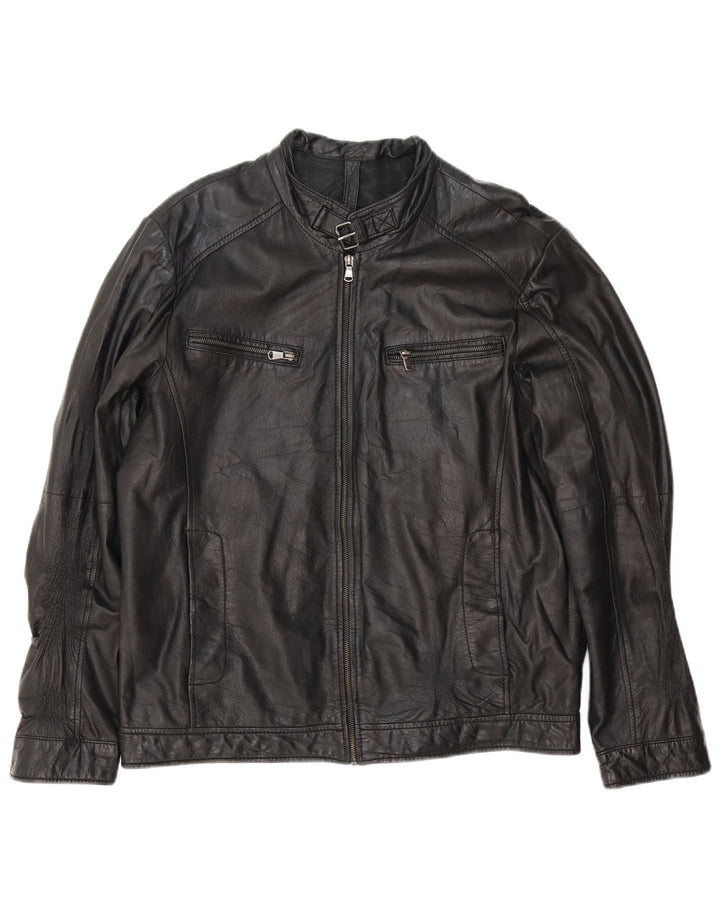 Jaqueta de couro masculina Conbipel IT 54 XL couro preto