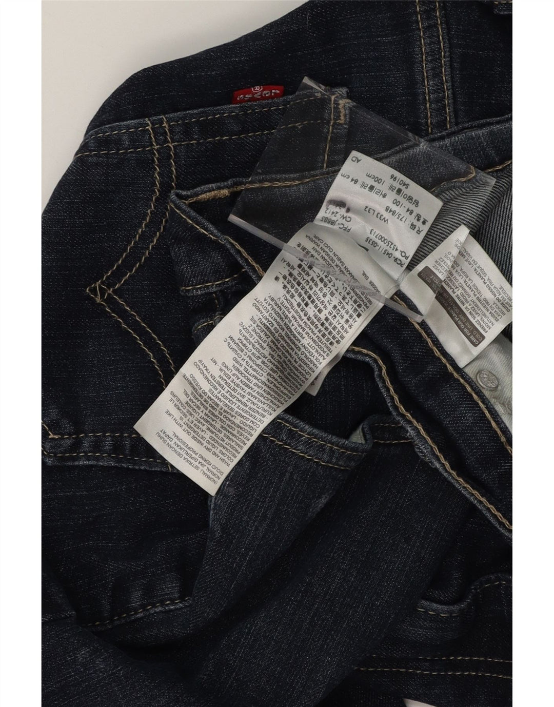 LEVI'S Mens Denim Shorts W33 Medium Navy Blue Cotton Vintage Levi's and Second-Hand Levi's from Messina Hembry 