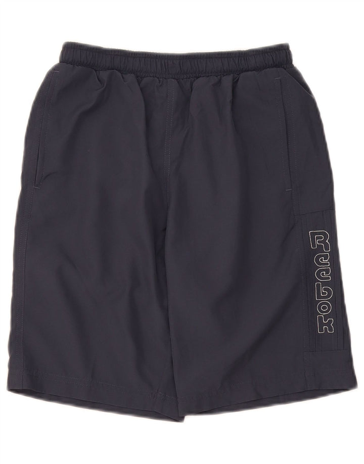 Shorts esportivos Reebok Classic Graphic para meninos 9-10 anos cinza poliéster