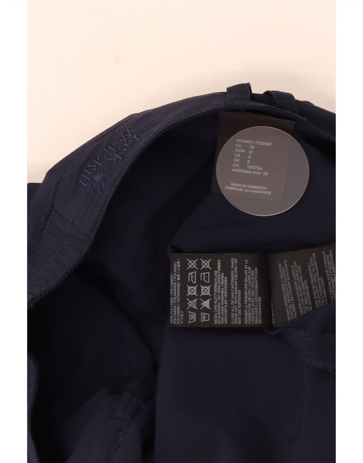Minissaia feminina Jack Wolfskin Reino Unido 8 pequena W30 azul marinho poliamida