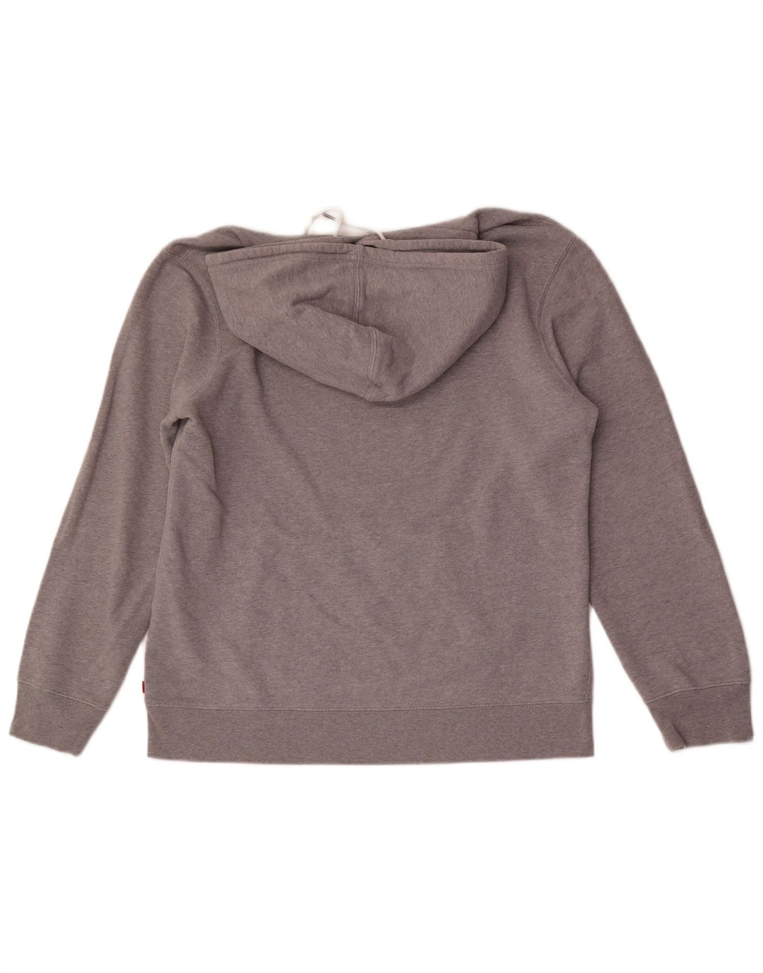 Suéter com capuz gráfico masculino Levi's grande algodão cinza