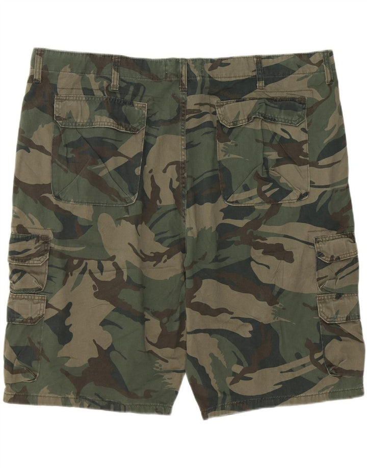 Shorts cargo masculino WRANGLER W46 3XL algodão camuflado verde