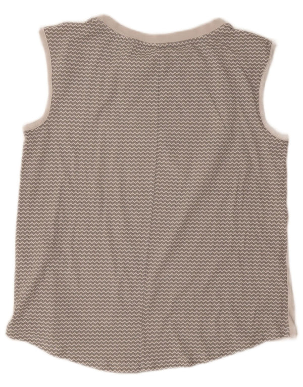 Colete gráfico Champion feminino Easy Fit Top UK 18 XL branco Chevron