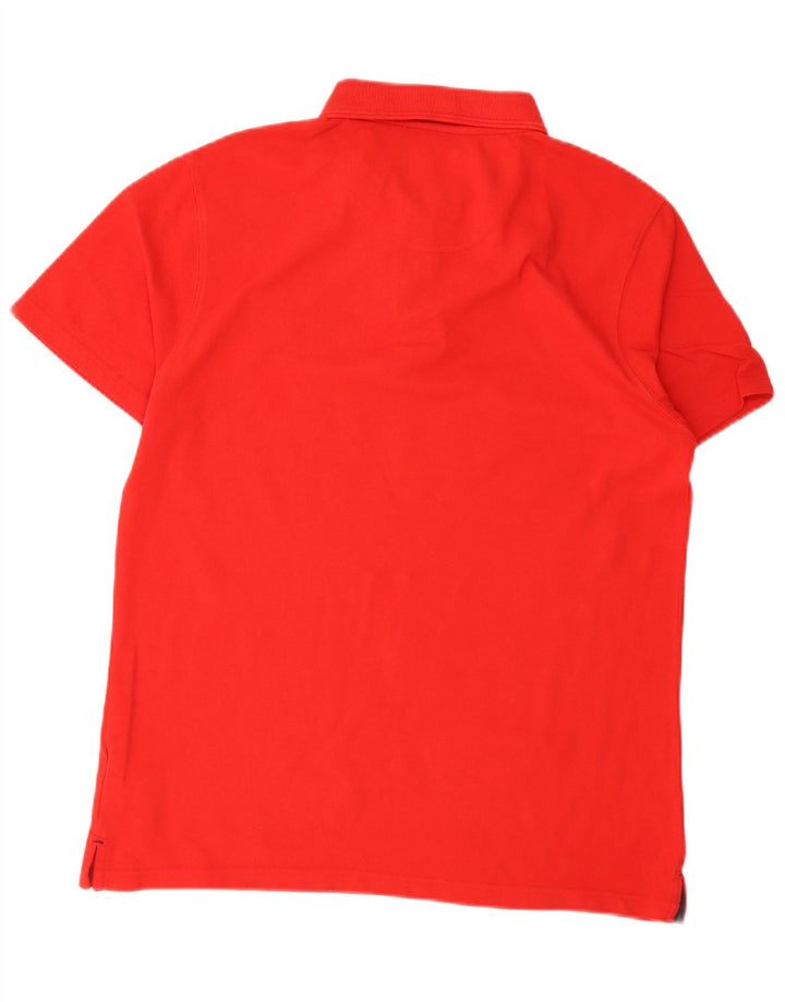 Camisa polo masculina Weird Fish grande algodão vermelho