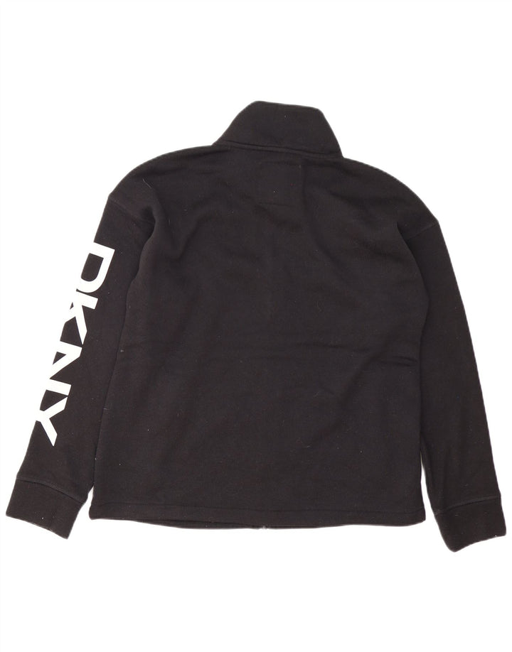 Dkny Mens Graphic Tracksuit Top Jaqueta Médio Poliéster Preto