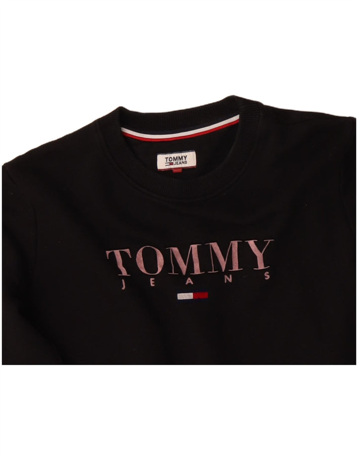 TOMMY HILFIGER Suéter oversized feminino Reino Unido 10 pequeno preto
