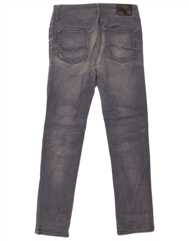 Jack & Jones Masculino Tim Slim Jeans W34 L34 Cinza Algodão