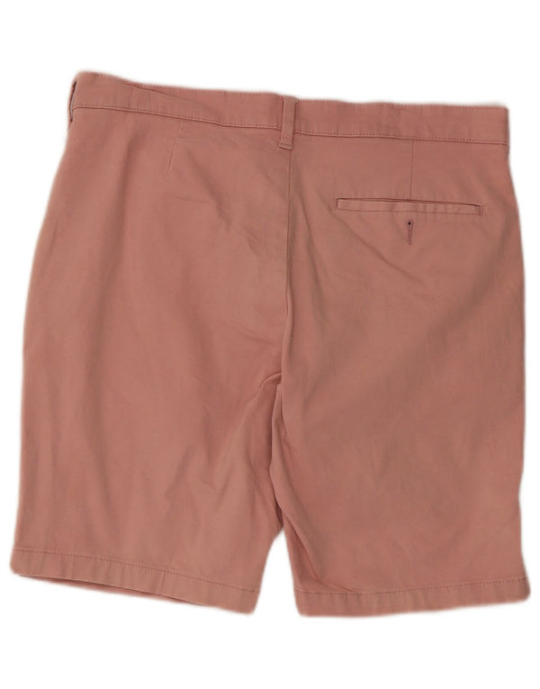 Shorts chino masculino Marks & Spencer W32 algodão rosa médio