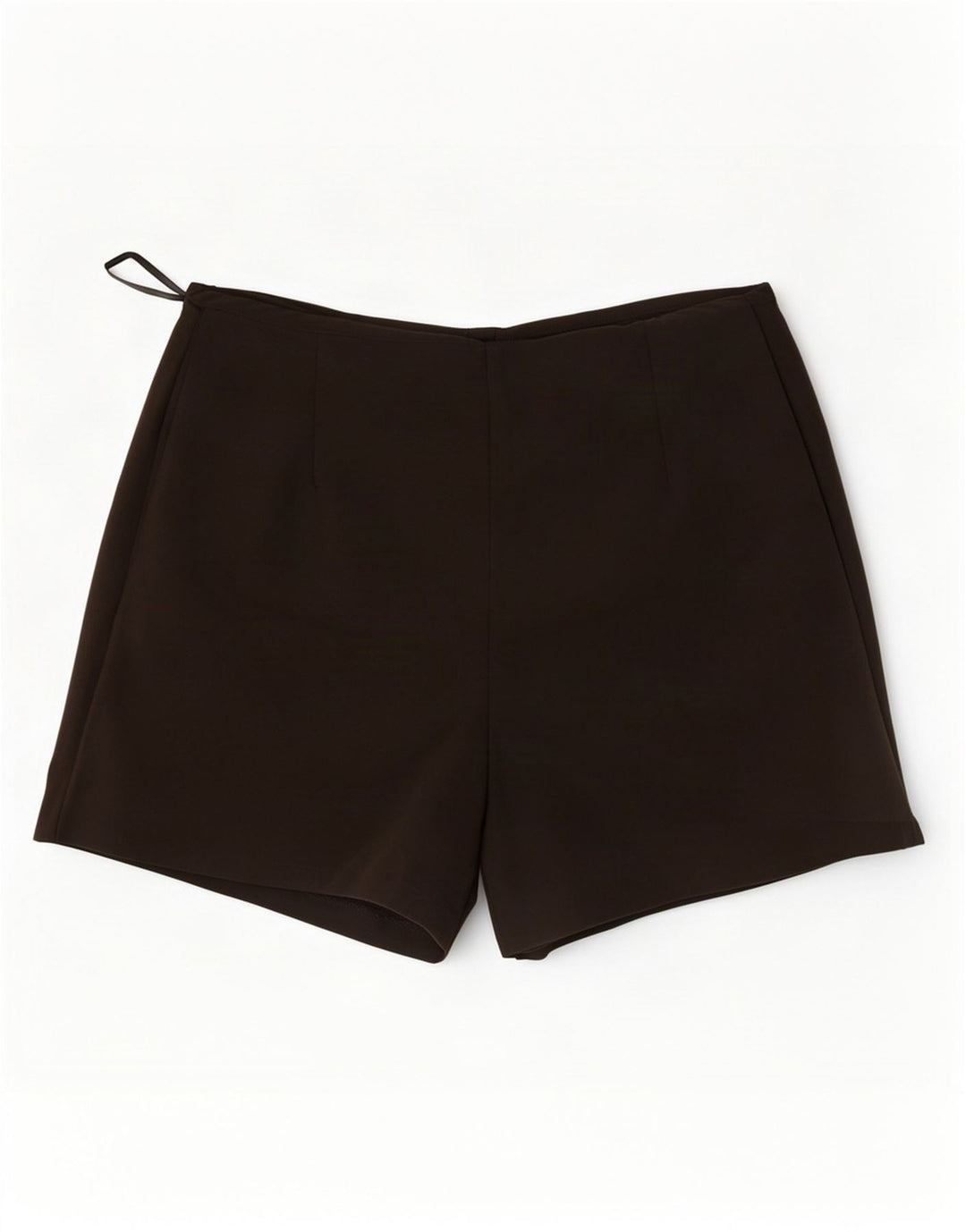 Zara Shorts feminino casual de cintura alta médio W28 marrom