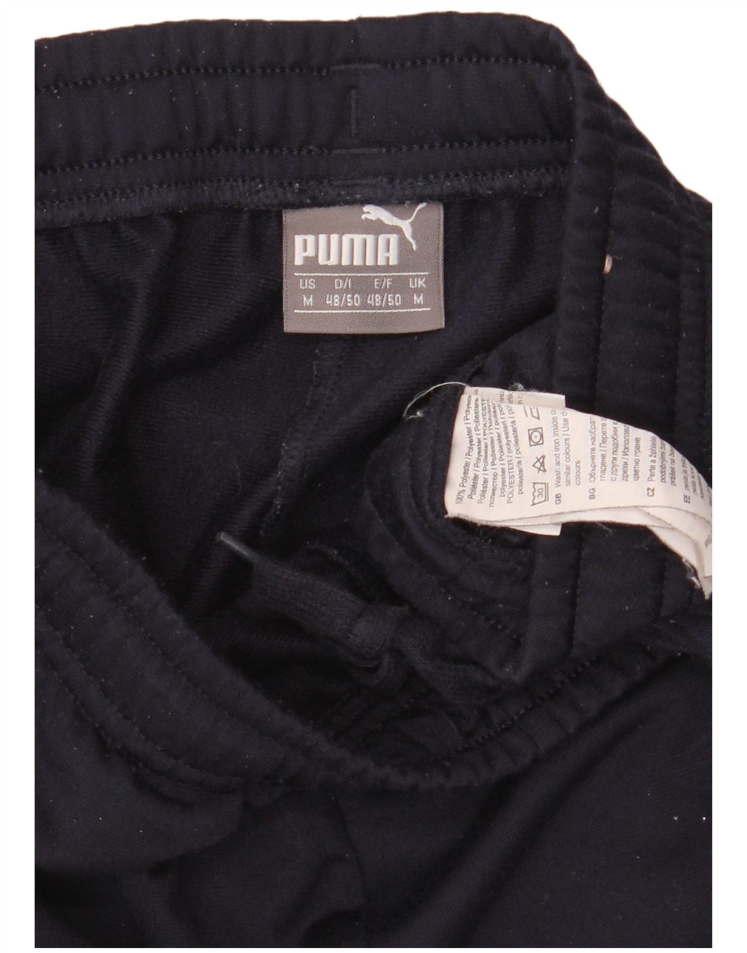 Calça de treino masculina Puma Joggers médio azul marinho poliéster