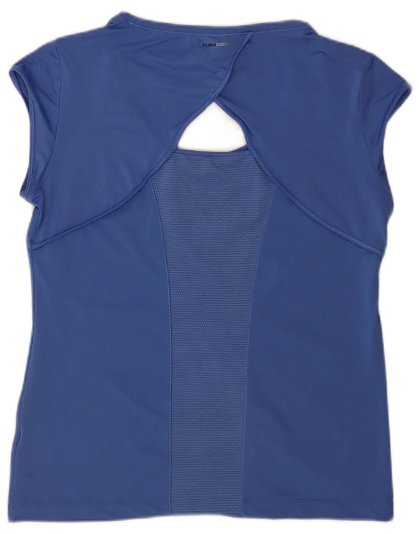 Camiseta Adidas Climacool Feminina Top UK 22 XL Azul Esportes